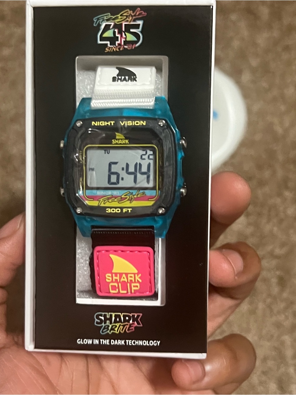 Freestyle Shark Clip Digital Watch - Teal, White & Pink